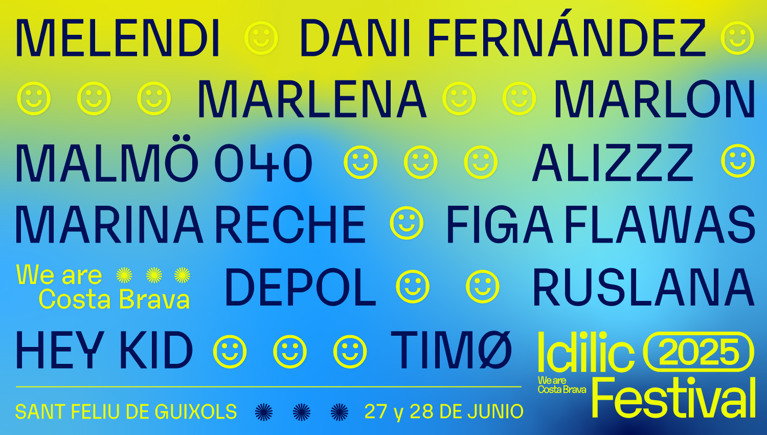 IDILIC 2025 ANUNCIA ELS HEADLINERS I LA RESTA DE LA PROGRAMACIÓ