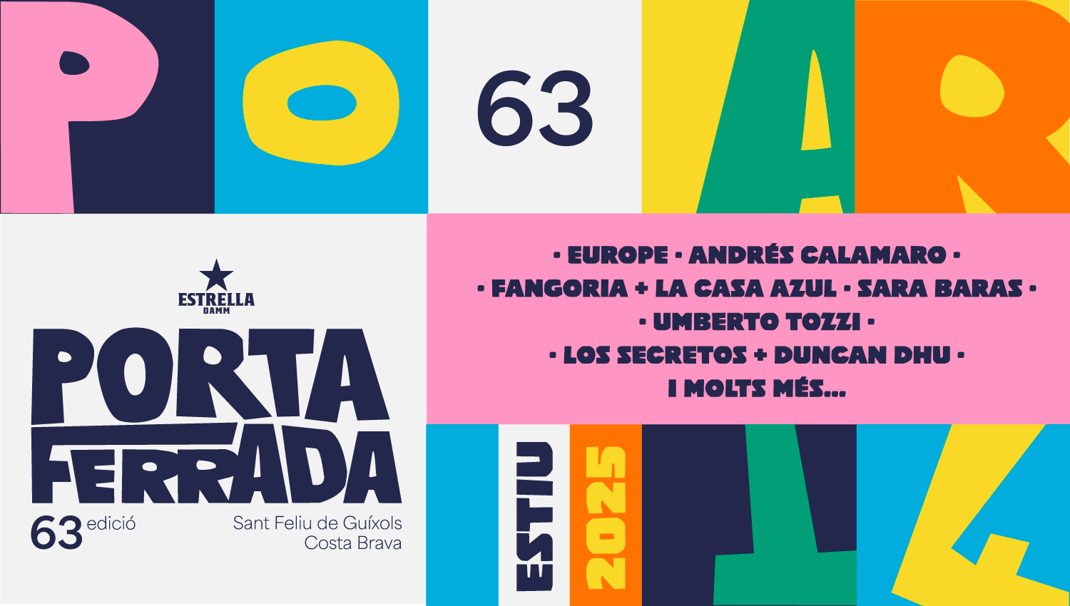 EL 63 FESTIVAL DE LA PORTA FERRADA ANUNCIA ELS PRIMERS ARTISTES CONFIRMATS