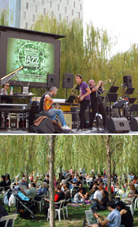 JAZZ EN EL PARQUE: ÉXITO ROTUNDO